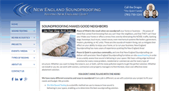 Desktop Screenshot of newenglandsoundproofing.com